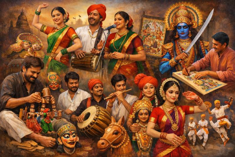 लोककलेतील करिअर